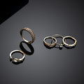 Electroplating 18KJoint Ring Set Combination European