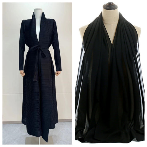 Dubai Abaya Women's Clothing Issey Miyake Pleats Women's Elegant Attire