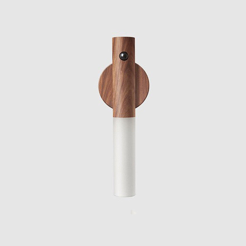  LED USB Magnetic Wood Wireless Night Light Corridors 