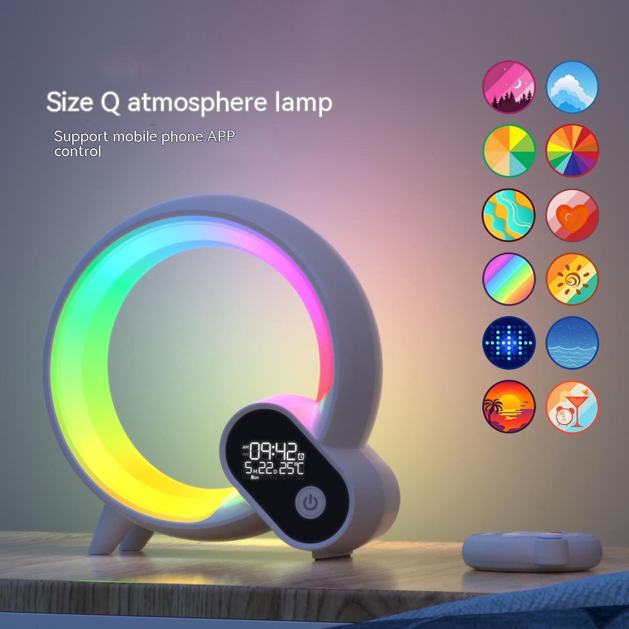 Light Analog Sunrise Digital Display Alarm Clock 